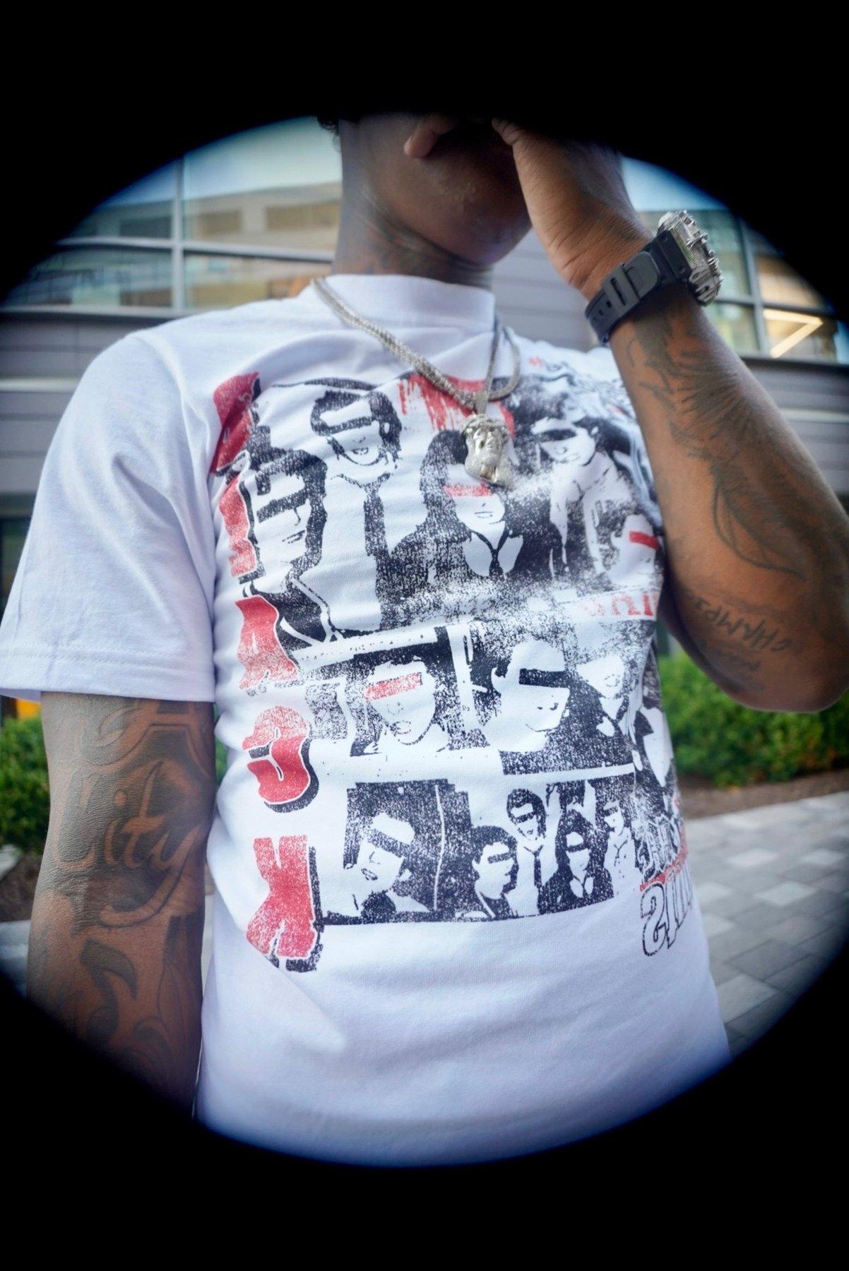 Black Mercante lookbook — chest detail fisheye