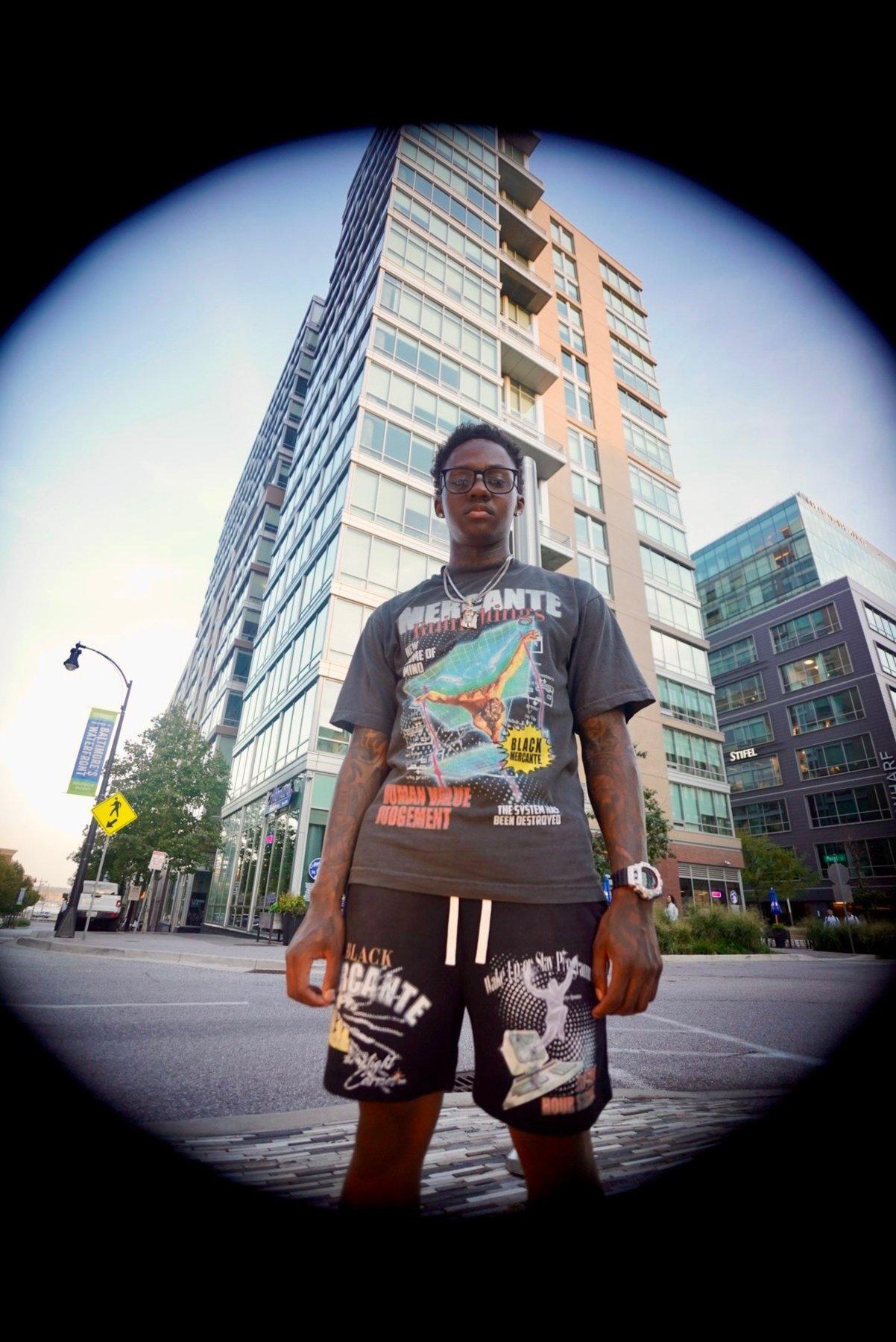 Black Mercante lookbook — corner store fisheye