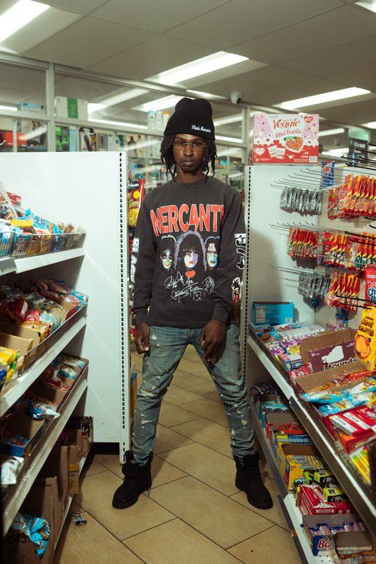 Black Mercante lookbook — corner store